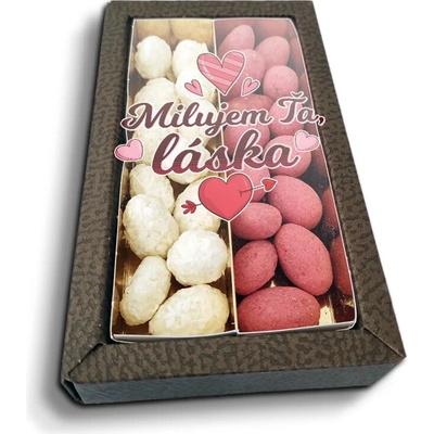 Sablio Mandle v čokoláde Milujem ťa láska 2 x 80 g