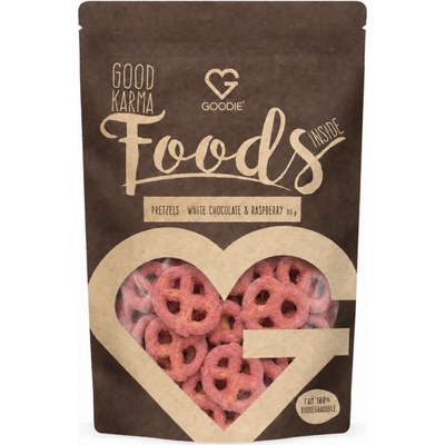 Goodie Preclíky v bílé čokoládě s malinami 80 g