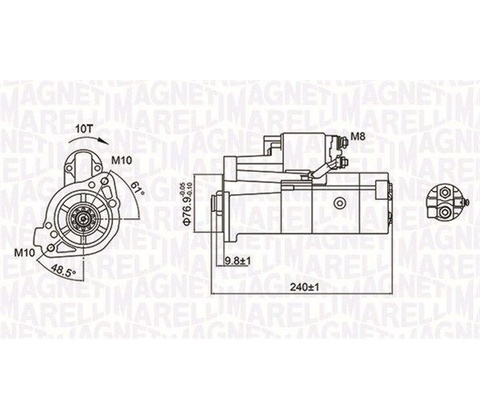 Štartér MAGNETI MARELLI MQS1221