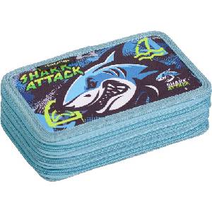 Lizzy Card Ученически несесер Lizzy Card Shark Attack - 3 ципа (7210044007)