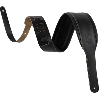 Levy's Amped Leather Black Каишка за китара (M26PD-BLK-ACO)