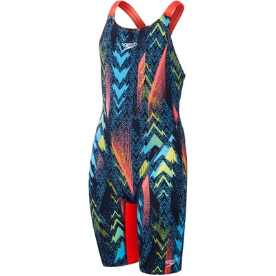 Speedo Fastskin Endurance+ Max Openback Kneeskin Girls Dark... – Zboží Mobilmania