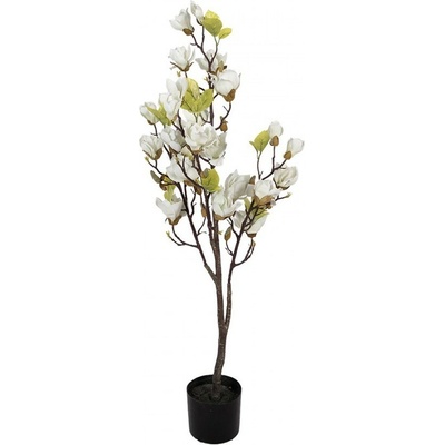 Dekorační stromek Magnolia s bílými květy - 20*15*120 cm - Clayre & Eef