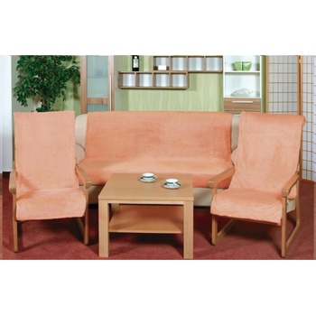 BellaTEX Покривало за диван Micro 3+1+1 сьомга Bellatex Bellatex | Rozov | Home | UNI