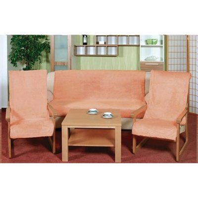 BellaTEX Покривало за диван Micro 3+1+1 сьомга Bellatex Bellatex | Rozov | Home | UNI
