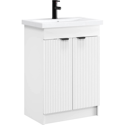 vidaXL Комплект мебели за баня Бяло 78, 5 x 37, 5 x 81 см (3404154)