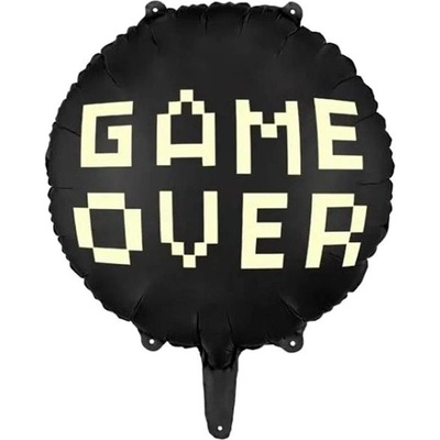 GoDan Balón foliový s nápisem Game Over rozlučka se svobodou 45 cm