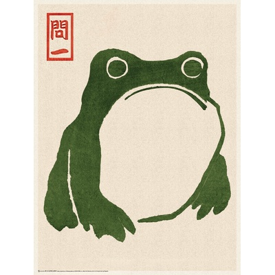 Plagát, Obraz - Japanese Grumpy Toad, 45 × 60 cm