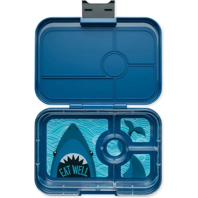 Yumbox Кутия за обяд TAPAS XL 4 1 л, тъмносин / акула, пластмаса, Yumbox (YBMBIII202320SK)