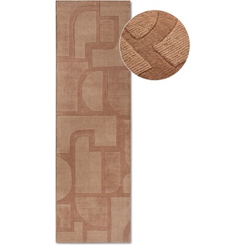 Image 1 of Villeroy & Boch Кафява ръчно изработена вълнена пътека 80x250 cm Alexis - Villeroy&Boch (106176-80x250)