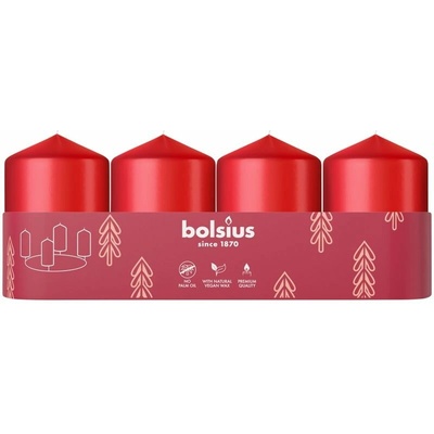 Bolsius Pillar Advent 60 x 40 mm 4 ks