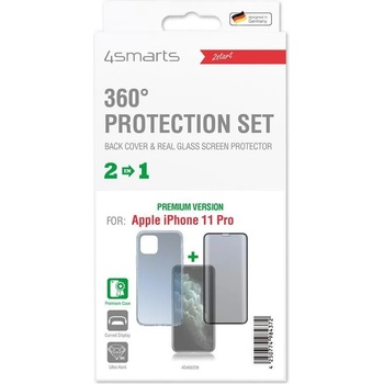 4smarts Калъф 360° за iPhone 11 Pro, 4SMARTS Premium Set Case, Прозрачен (4S493226)