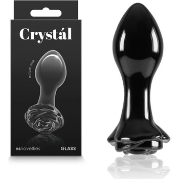 Image 1 of Стъклен разширител, красива роза, 8, 9см. - Crystal Rose Black (NSTOYS0918)