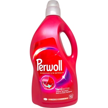 Perwoll течен перилен препарат, 72 пранета, 3, 96 литра, Цветно пране