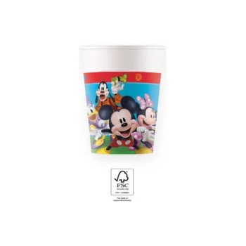 Image 1 of Procos Хартиени чаши - Mickey Mouse Rock 200 мл 8 бр