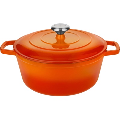 Silvercrest Liatinový hrniec Premium, 27 cm (oranžová) (100409575)