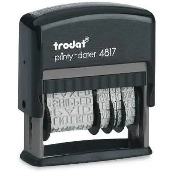 TRODAT Печат с дата и текст с 12 текста, trodat "4817" 4817 ung (4817 ung)