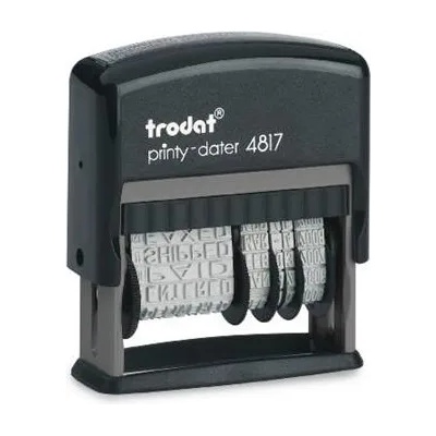 TRODAT Печат с дата и текст с 12 текста, trodat "4817" 4817 ung (4817 ung)