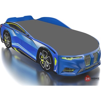 Image 1 of Romack Möbel, Русия Детско легло Romack Boxter М синьо + матрак + сива дамаска