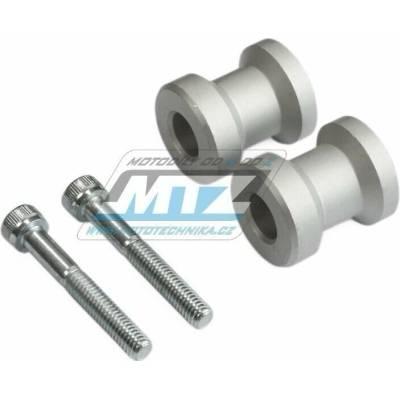 Rolny zadní kyvné vidlice pro stojan - závit M6 - stříbrné 84-12610