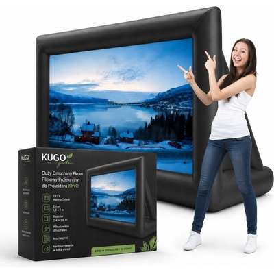 žiadna značka Prenosné nafukovacie premietacie plátno 240x180 cm