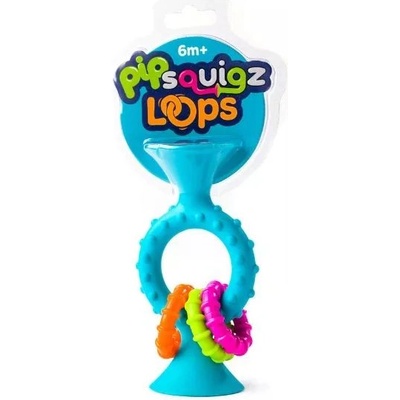 Fatbrain Fat Brain Toys: Гризалка с дрънчащи пръстени - тюркоаз (F166ML)