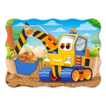 Image 1 of Castorland - Puzzle Yellow excavator - 1 - 39 piese