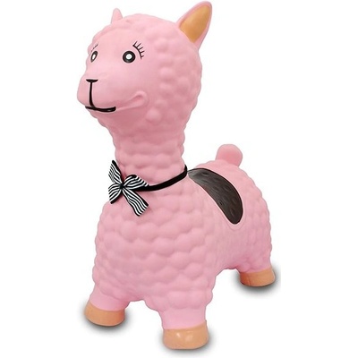Jamara Nafukovací hopsací lama růžová