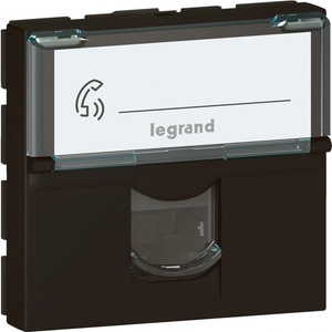 Legrand Розетка RJ45 cat. 6A STP 2 мод. цвят Черен Mosaic - 079176L (079176L)