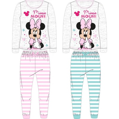 Dievčenské pyžamo Minnie Mouse 52045948 šedé lososová
