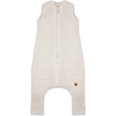 Miminu Spací vak se zahrnovacími nohavičkami Soft Interlock proužek béžový – Zboží Dáma