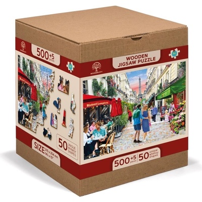 WOODEN CITY Dřevěné Pařížské bistro 2v1 EKO 505 dielov