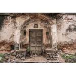 DIMEX ART Флизелинов фототапет руина със стара врата 375 x 250 см