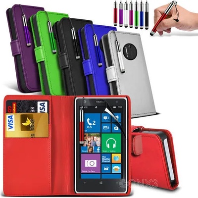 Nokia Lumia 1020 Wallet Калъф + Протектор и Стилус
