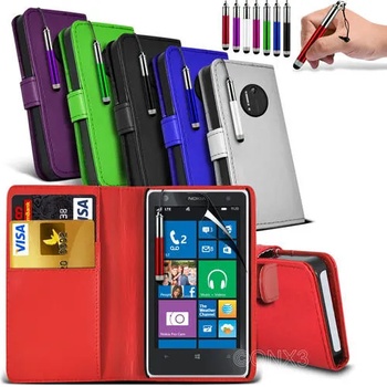 Nokia Lumia 1020 Wallet Калъф + Протектор и Стилус