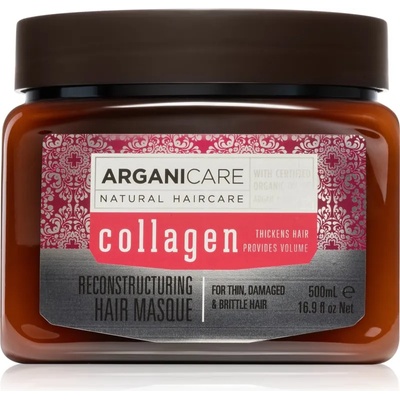 Arganicare Collagen Reconstructuring Hair Masque регенерираща маска за коса 500ml