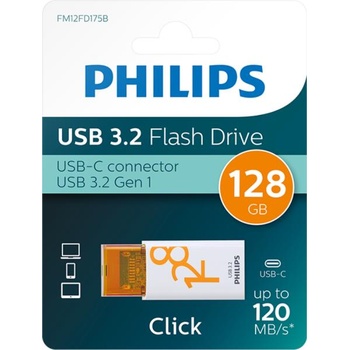 Image 1 of Philips Sunrise Orange 128GB USB 3.2 (FM12FD175B/00 / PH115057)