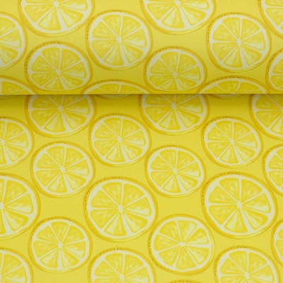SWAFING Bavlněná látka Fruits citrony