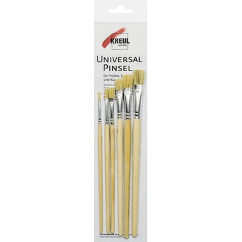 Kreul Universal Bristle Комплект плоски четки 6 бр (723025)
