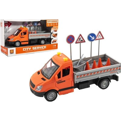Teddies Silničářské auto plastové se zvukem a světlem 26 cm