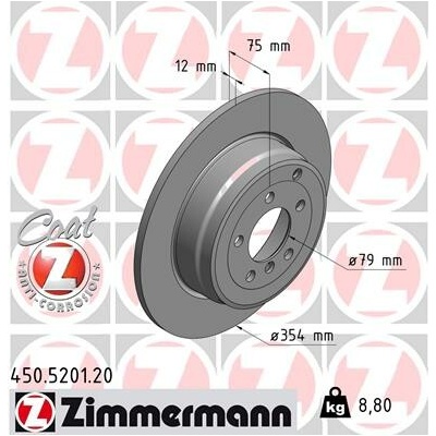 Brzdový kotúč ZIMMERMANN 450.5201.20 (450520120)