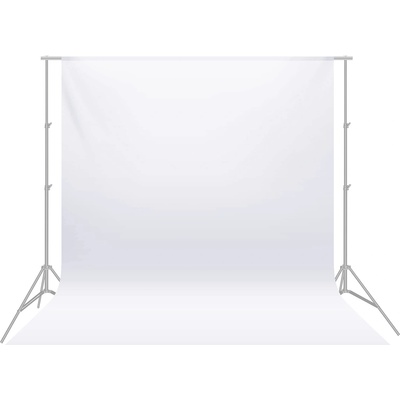 NEEWER 6 x 9FT / 1.8 x 2.8M Photo Studio 100% Pure Polyester Foldable Background Wallpaper for Photography, Video and TV (Background Only), White - 10083666