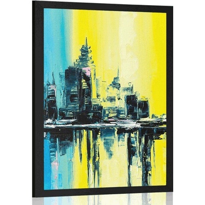 Plakát olejomalba města - 40x60 silver