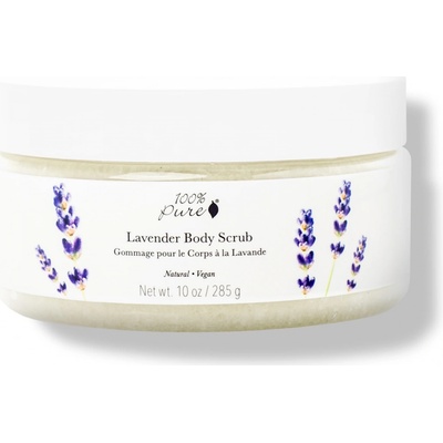 100% Pure tělový peeling Levandule 285 g