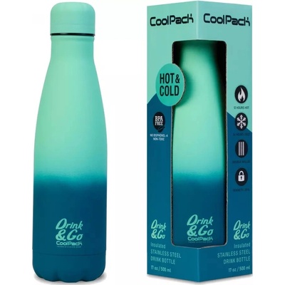 CoolPack termoflaša 500 ml Gradient Blue Lagoon metal