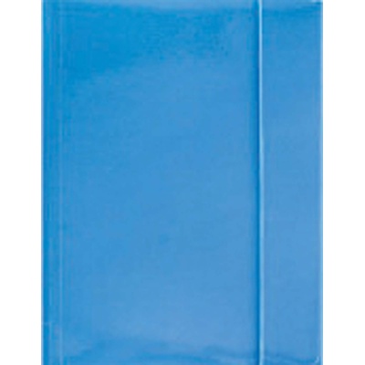 Optima Папка с ластик Optima, 3 капака, картон, светло синя (26806-А-СВСИН)