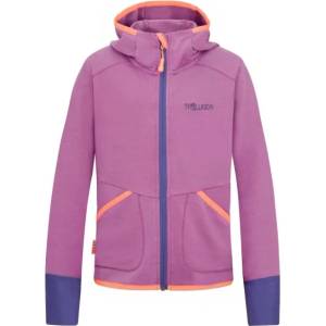 TROLLKIDS Детско поларено яке Trollkids Girl's Saltfjord Jacket Training jacket - Mallow Pink / Papaya / Violet Blue - размер 176 (EU) (704-3537-0320)