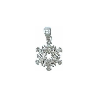 Infinitysilver Stříbrný přívěsek vločka zirkonová SP170205