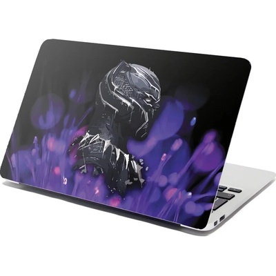 Sablio Samolepka na notebook BLACK PANTHER Fialová luminiscencia - 29x20 cm