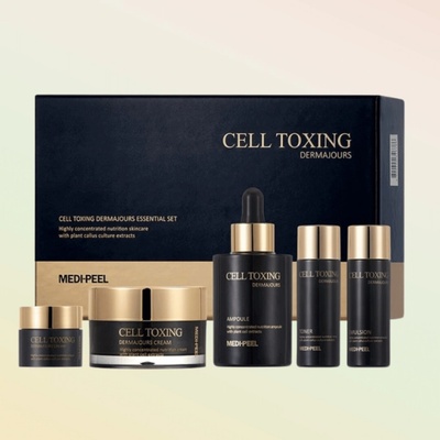 Medi-Peel Cell Toxing Dermajours Essential Set Omlazující sada Toner 30ml + Emulze 30ml + Serum 100ml + Krém 50g+10g